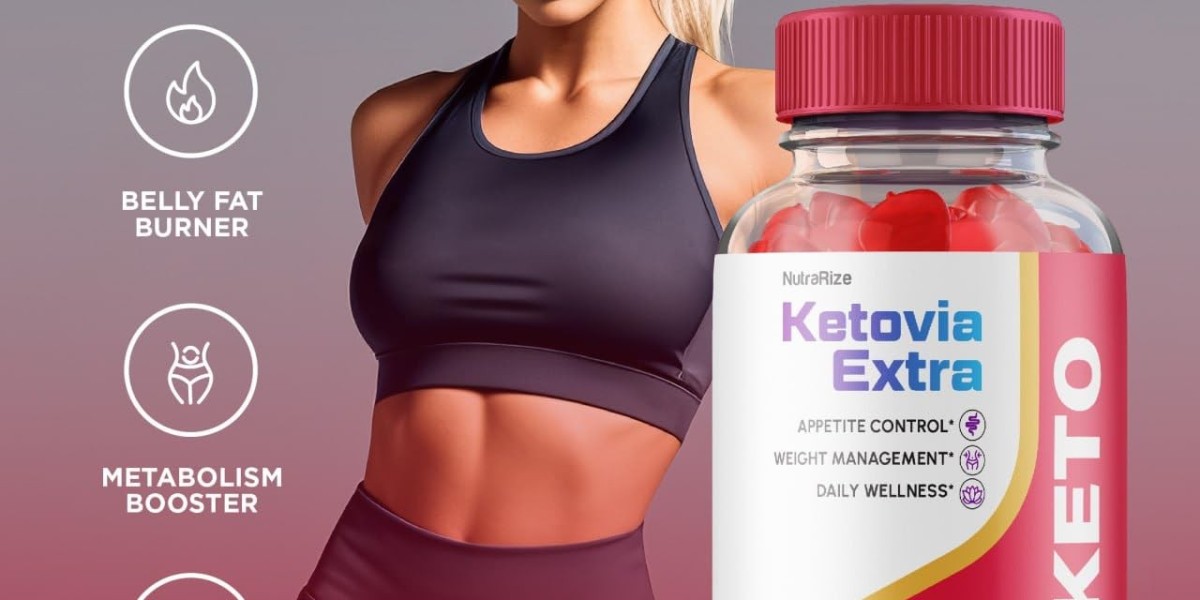 Ketovia Extra Keto ACV Gummies Advanced Weight Loss 1000mg (60 Gummies)